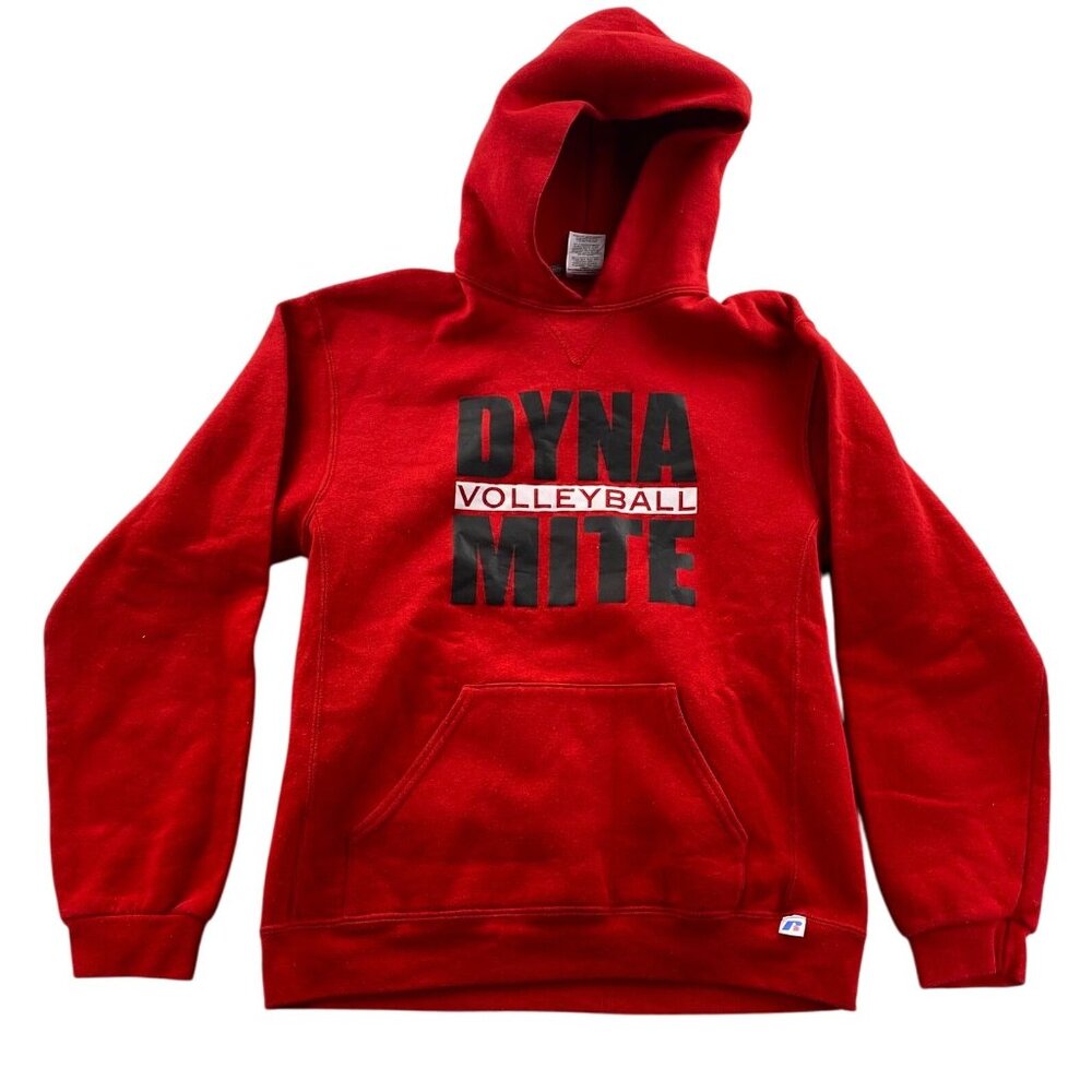 Russell Athletic Boys Dynamite Volleyball Hoodie Sweatshirt Youth XL Red Pullove